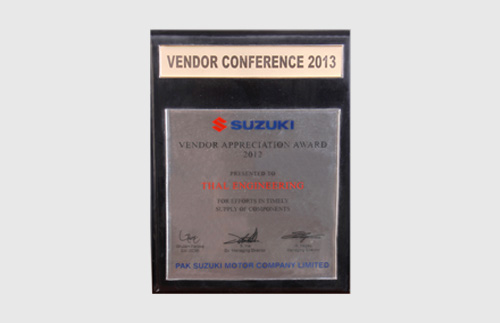 Vendor appreciation award