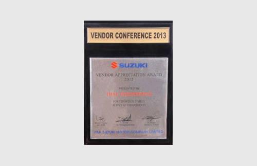 Vendor appreciation award